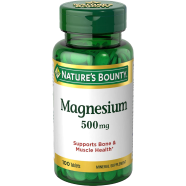 Nature’s Bounty Magnesium 500 mg 100 Tablets