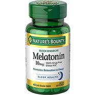 Nature's Bounty Melatonin 10 mg- 45 Quick Dissolve Tablets