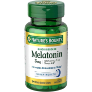 Nature's Bounty Melatonin 3 mg - 240 Quick Dissolve Tablets