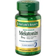 Nature's Bounty Melatonin 3 mg - 240 Quick Dissolve Tablets