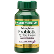 Nature's Bounty Probiotic Acidophilus (Supports Digestive and Intestinal Health) - 120 Tablets