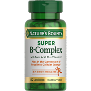 Nature’s Bounty Super B-Complex With Folic Acid Plus Vitamin-C 150 Tablets