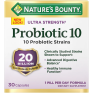 Nature’s Bounty Ultra Strength Probiotic 10 (20 Billion) 30 Capsules