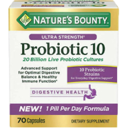 Nature’s Bounty Ultra Strength Probiotic 10 (20 Billion) 70 Capsules