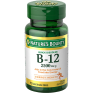 Nature’s Bounty Vitamin B12 2500 mcg 75 Quick Dissolve Tablets