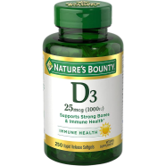 Nature's Bounty Vitamin D3 1000 IU 25 mcg - 120 Rapid Release Softgels icon