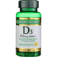 Nature's Bounty Vitamin D3 5000iu Immune and Bone Support Rapid Release 150 Softgels -524019498