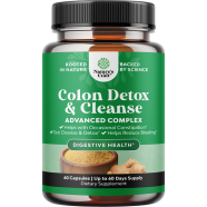 Nature’s Craft Colon Cleanser and Detox Lactobacillus Acidophilus Probiotic Supplement Body Cleanse 60 Counts