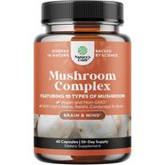 Nature's Craft Mushroom Complex - 60 Capsules | Nootropic Brain Focus Supplement