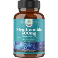 Nature's Craft Nicotinamide Dietary Supplement 500mg - 60 Capsules | Flush-Free Niacin | NAD Supplement