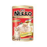 Nekko Foodinnova Adult Pouch Wet Cat Food Tuna Topping Sea Beam In Gravy 70g