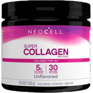 NeoCell Super Collagen Powder 6600 mg Types 1 and 3 Grass-Fed Collagen Unflavored 150g