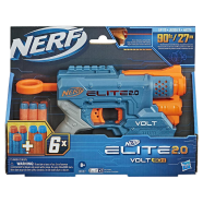 Nerf Elite 2.0 Volt SD-1 Blaster 6 Official Nerf Darts 2 Tactical Rails To Customize For Battle