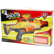 Nerf Shoot Soft Bullet Toy Electric Motorized Nerf Style Toy With 20 Free Darts And Target Board