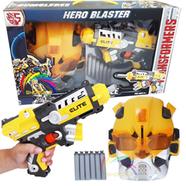 Nerf Soft Dart Blaster Toy Bumblebee Nerf Style Blaster with Mask Darts And Target Board