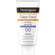 Neutrogena Clear Face Break-Out Free Liquid Lotion Sunscreen Broad Spectrum SPF 50 (88ml)