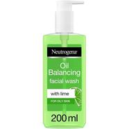 Neutrogena Oil Balancing Lime and Aloe V. Facial Wash Pump 200 ml (UAE) - 139701994