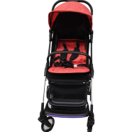 New Baby Stroller Travel Pram M6 MS Bell Branded High Quality Light Weight Comfortable for Your Baby (Red)