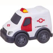 New Friction Ambulance With Light Music Pull Pack Kinetic Car For Kids image