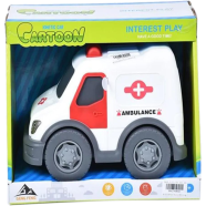 New Friction Ambulance With Light Music Pull Pack Kinetic Car For Kids