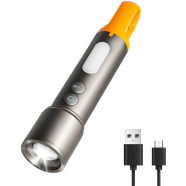 New LED Flashlight Rechargeable Type C With Long Battery Life For Outdoor Use