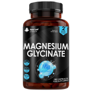 New Leaf Magnesium Glycinate Supplements Pure Active Ingredient - 180 Capsules -523326974