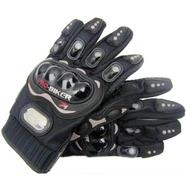 New Pro Biker Half Finger Hand Gloves For Biker- Black