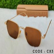Classic Trandy Round Frame Custom Logo Shades Sunglasses - CX3