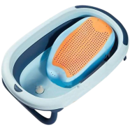 Newborn baby foldable bathtub with soft rubber reclining board (Any Color) icon