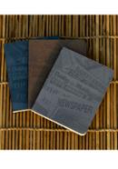 News Cover Series Workbook Brown, Grey and Silver Notebook 3-Pack - SN20201126