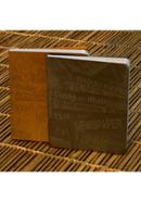 News Cover Series Workbook Brown and Silver Notebook - (SN20201126) 2-Pack