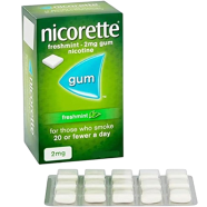 Nicorette 2mg Freshmint Gum 15 Nicotine Gums