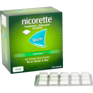 Nicorette 2mg Freshmint Gum 210 Gums Pack 