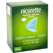 Nicorette 4mg Freshmint Gum 15 Gums 