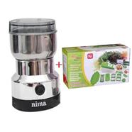 Nima Electric Grinder with Nicer Dicer Plus - Silver
