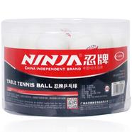 Ninja Table Tennis Ball White 36 Pcs - N1800