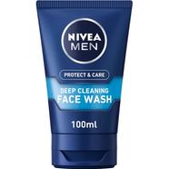 Nivea Men Protect And Care Deep Cleaning Face Wash (100 ml) - 81387