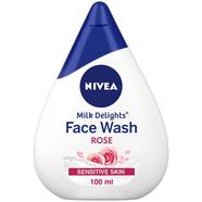 Nivea Milk Delights Face Wash Rose (100 ml) - 87430