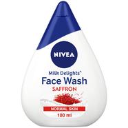 Nivea Milk Delights Face Wash Saffron (100 ml) - 87449