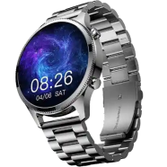 NoiseFit Halo Plus AMOLED Elite silver Edition Metal Smart Watch image