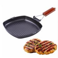 Non Stick Square Grill Pan - Black