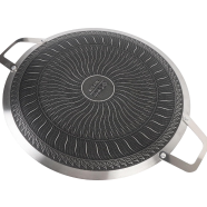 Nonstick Round BBQ Barbecues Plate for Inductions Stove Electric Cooktops