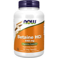 Now Betaine HCl 648 mg 120 Veg Capsules