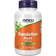 Now Dandelion Root 500 mg 100 Veg Capsules