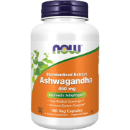 Now Foods Ashwagandha 450 mg 180 Veg Capsules