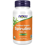 Now Foods Spirulina - 100 Tabs - 500 mg