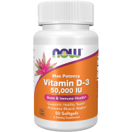 Now Foods Vitamin D-3 50,000 IU 50 Softgels