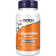 Now L Carnitine 500 mg 60 Veg Capsules