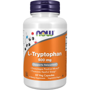 Now L-Tryptophan 500 mg 60 Veg Capsules