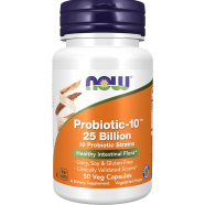 Now Probiotic-10TM 25 Billion 50 Veg Capsules